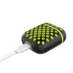 Wholesale Airpod (2 / 1) Honeycomb Mesh Sports Cover Skin for Airpod Charging Case (Black Green)